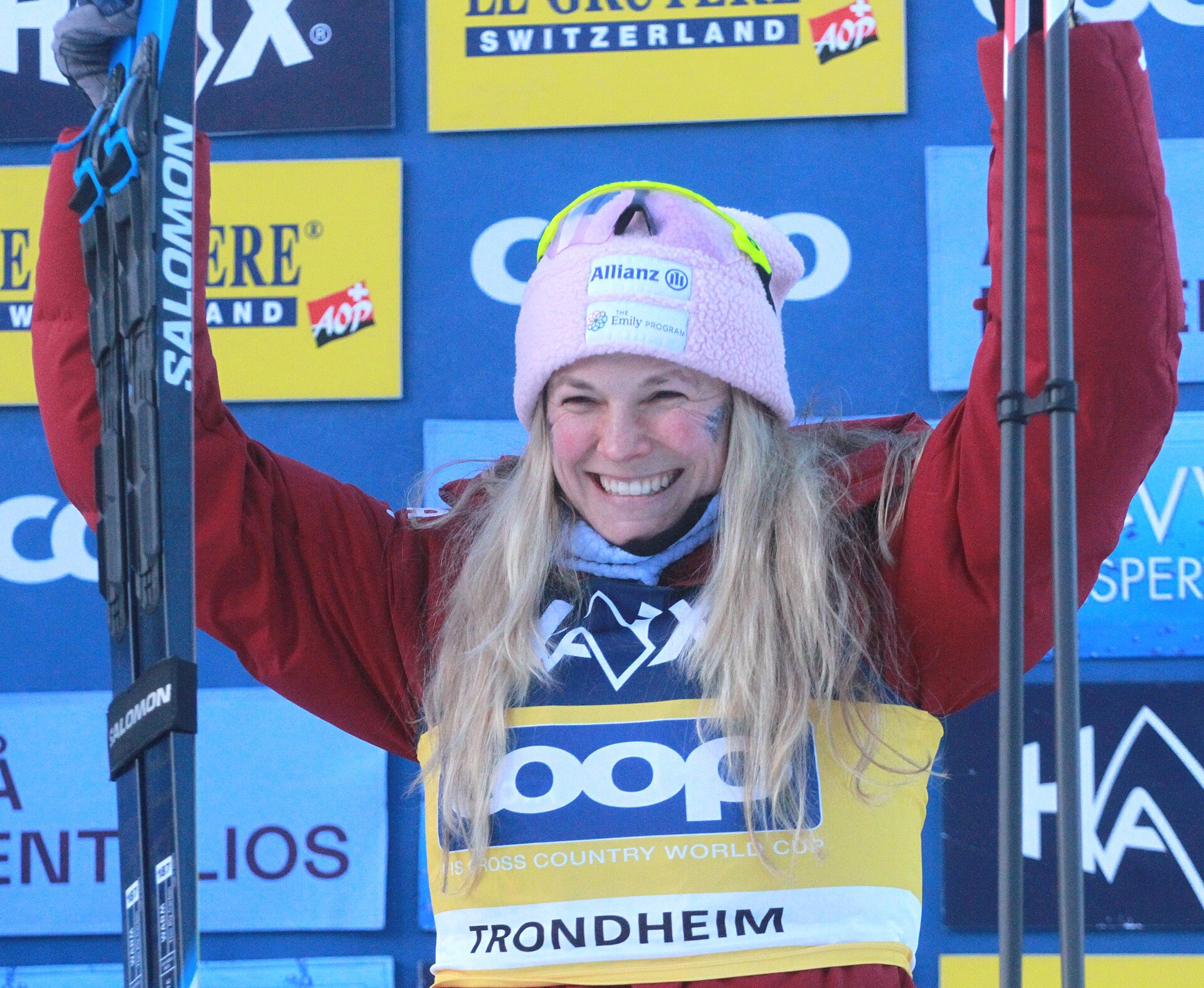 Imagem de referência de Jessie Diggins, descrito nos dados abertos como esquiadora cross-country norte-americana
