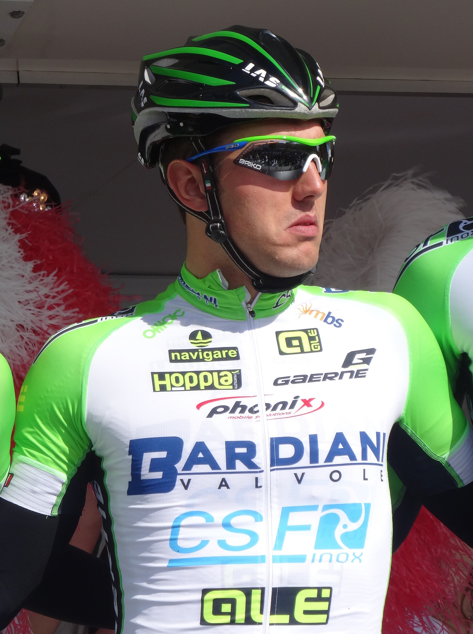 Imagem de referência de Sonny Colbrelli, descrito nos dados abertos como ciclista italiano