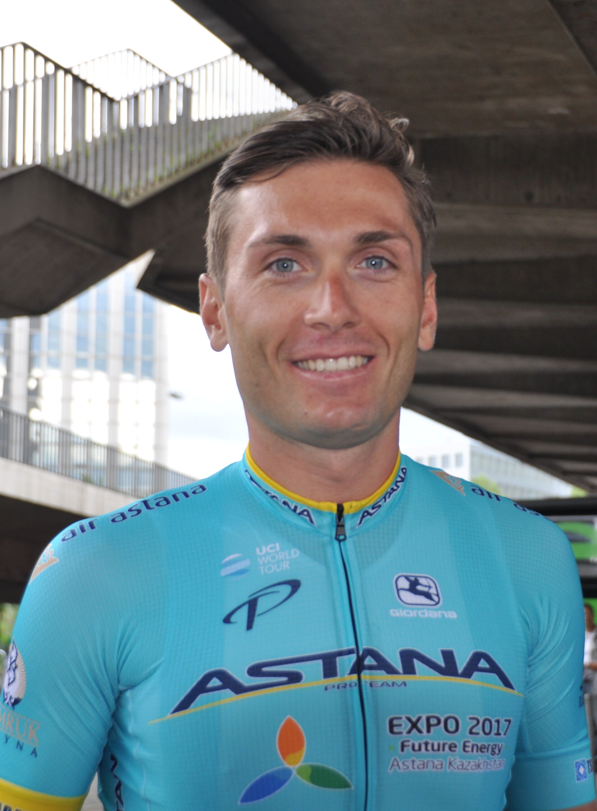 Imagem de referência de Andriy Hryvko, descrito nos dados abertos como ciclista ucraniano