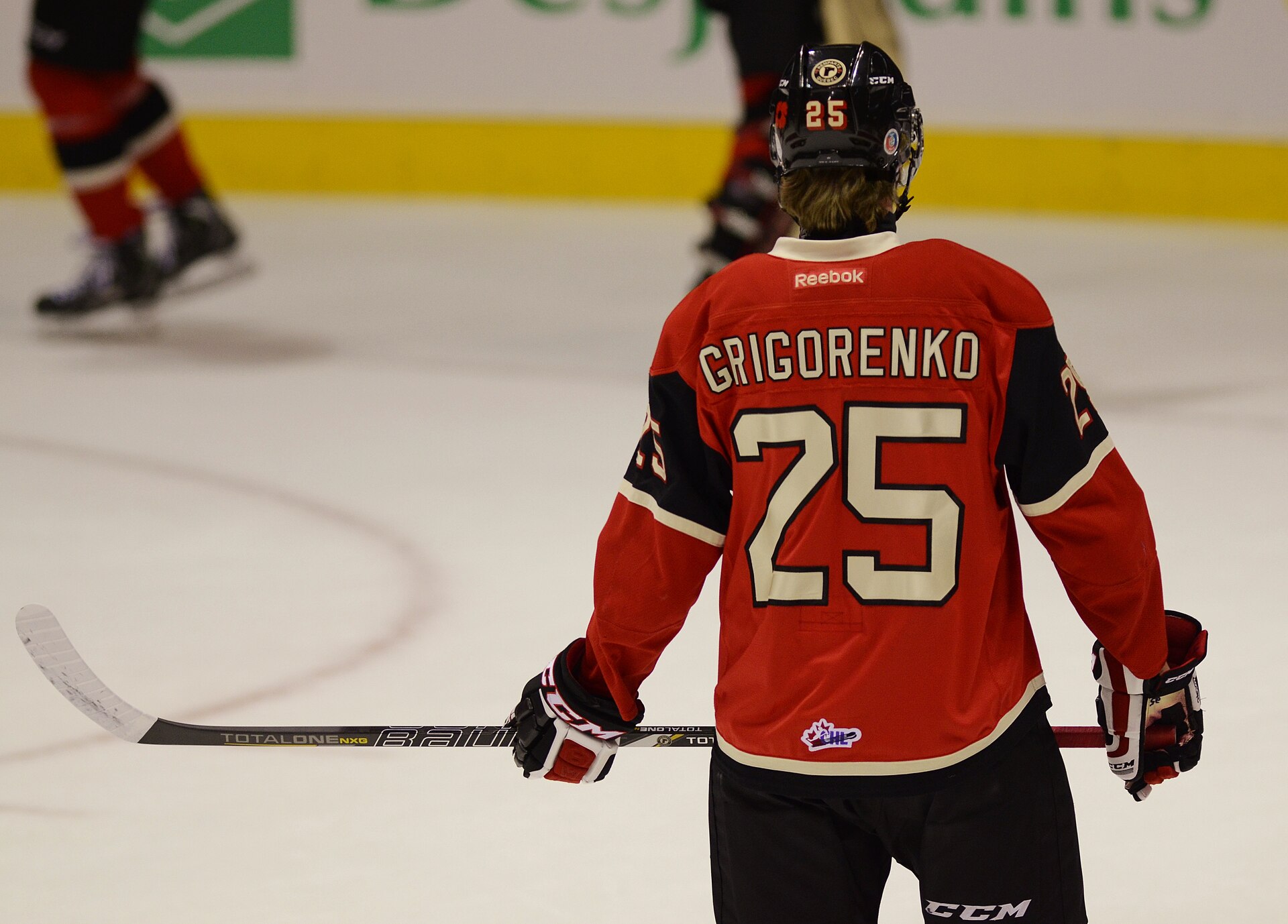 Imagem de referência de Mikhail Grigorenko, descrito nos dados abertos como jogador do hoquei de gelo russo