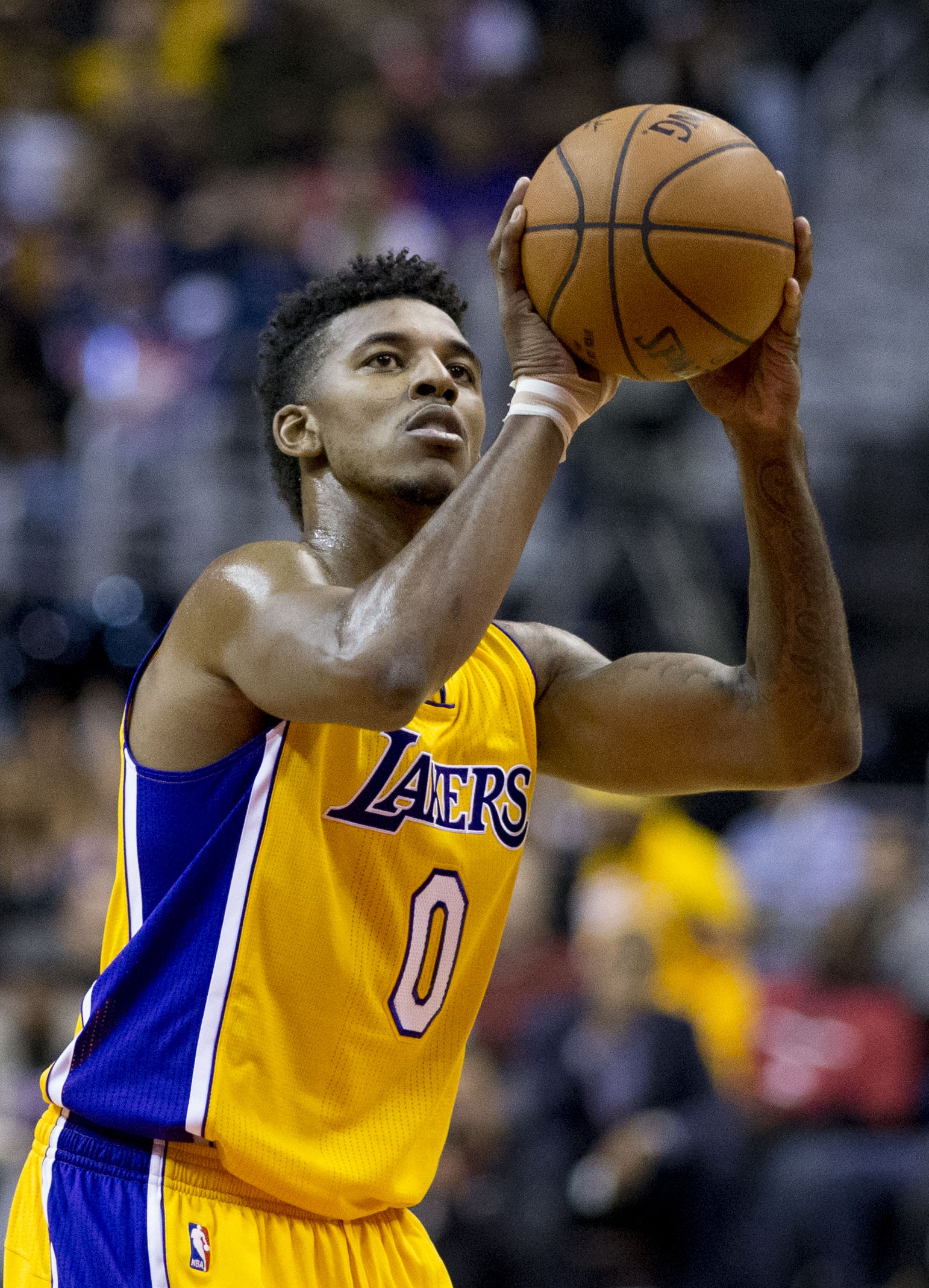 Imagem de referência de Nick Young, descrito nos dados abertos como basquetebolista estadunidense