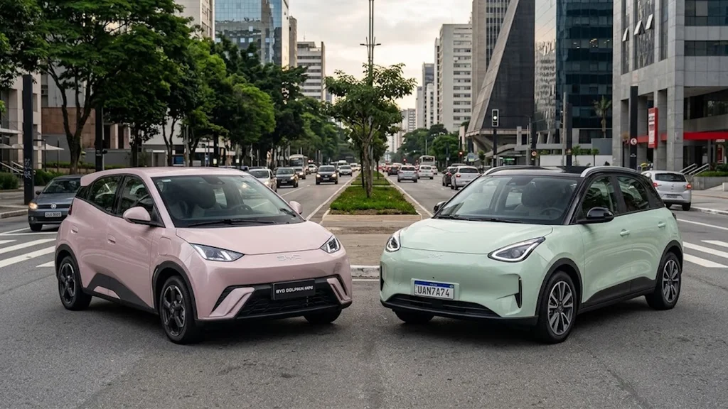 BYD Dolphin Mini x Geely EX2: compare e escolha seu elétrico
