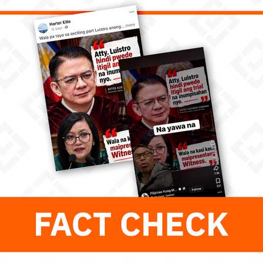 FACT CHECK: Quote card of Escudero, Luistro on impeachment trial witnesses is fake