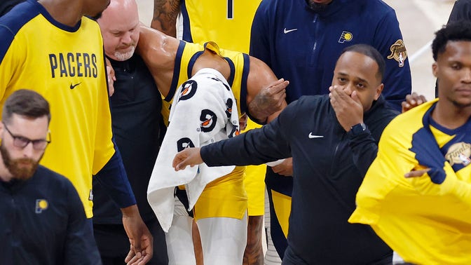 A estrela dos Pacers, Tyrese Haliburton, chegou a chorar após sua esperada volta da lesão no tendão de Aquiles.