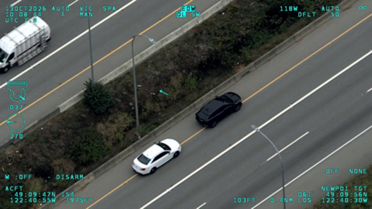 ‘He’s cooking’: RCMP helicopter tracks excessive speeder driving dad’s Cadillac