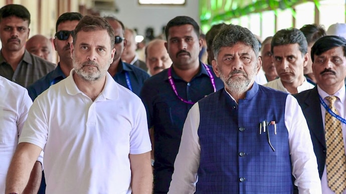 Rahul Gandhi não me empurrou, pediu para eu sentar no veículo: DK Shivakumar sobre o incidente de puxar pela gola
