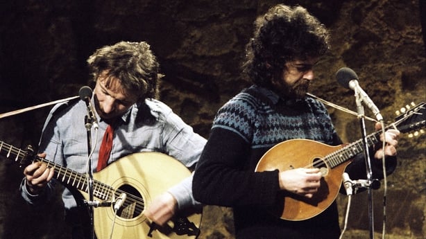 Dónal Lunny and Andy Irvine on Christy Moore and Friends in February 1980