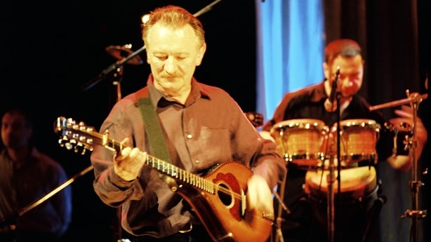 Dónal Lunny on The Gay Byrne Music Show in May 2000.