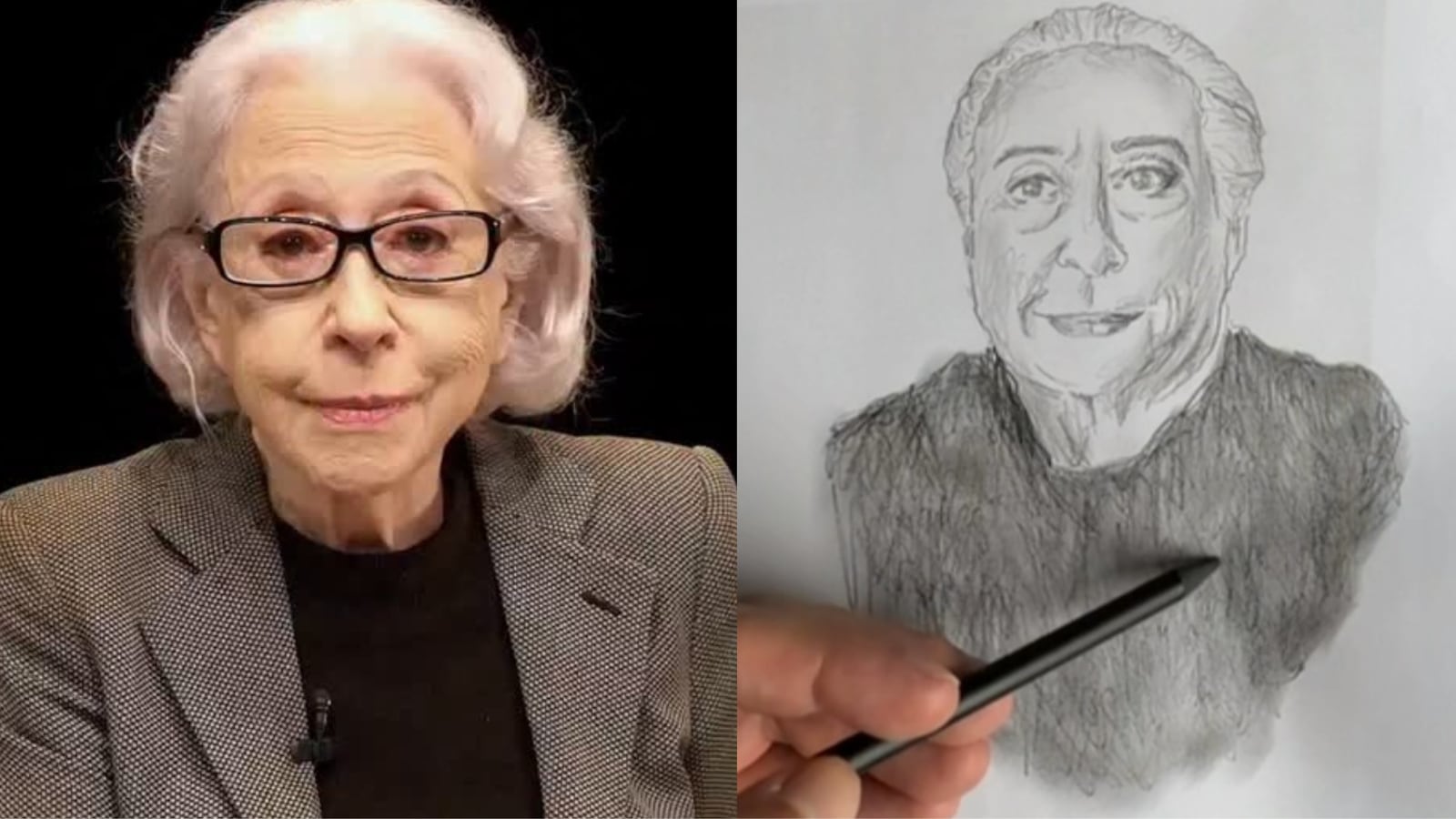 Fernanda Montenegro é comparada a Michel Temer após desenho de fã Montagem - Reprodução/Instagram/@fernandamontenegrooficial/@thisiswalace