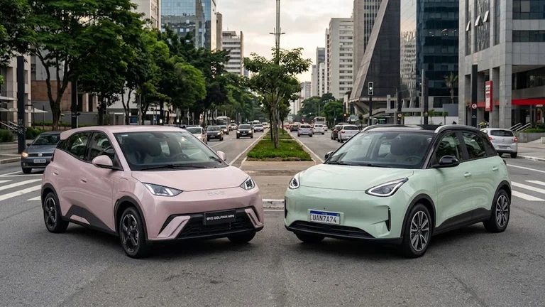 BYD Dolphin Mini x Geely EX2: compare e escolha seu elétrico