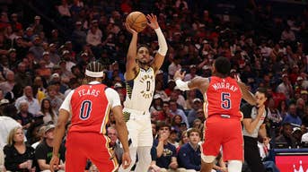 A estrela dos Pacers, Tyrese Haliburton, chegou a chorar após sua esperada volta da lesão no tendão de Aquiles.