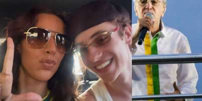 Marina Sena e Juliano Floss surpreenderam ao surgirem juntos no Ato Musical pela Democracia, em Copacabana. Foto: Reprodu&ccedil;&atilde;o/Instagram, Agnews / Purepeople