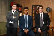 André (Henrique Barreira), Cleber (Breno Ferreira) e Pedro (Chay Suede) na Novela Quem Ama Cuida