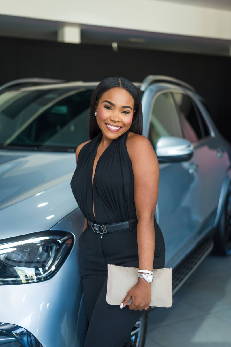 Nickeria Smikle, managing director of A-List Marketing and Entertainment Group, finds the perfect silver accessory with this GLE 450 SUV.