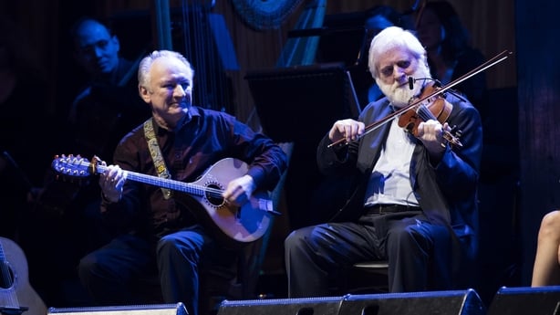 Dónal Lunny and John Sheahan in 2025