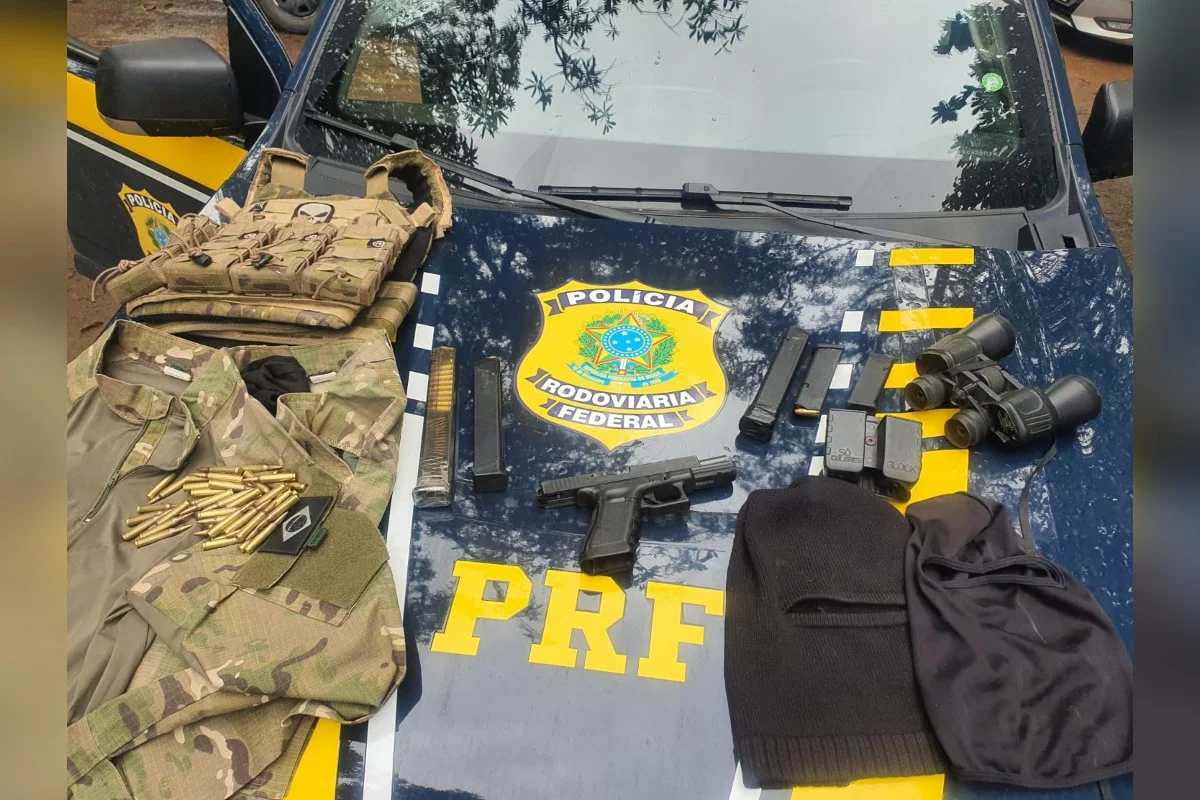 Líder do CV é preso após ser abordado pela PRF e trocar tiros com policiais