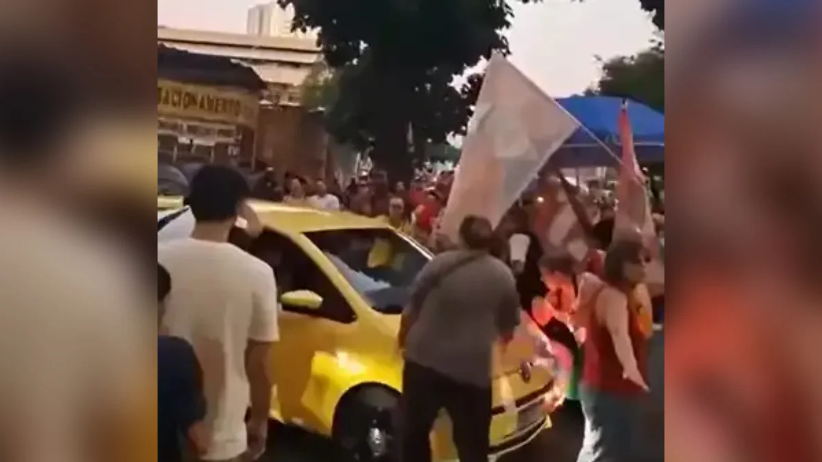 Atropelado em ato pró-Lula defende liberdade de motorista: “Tem família”