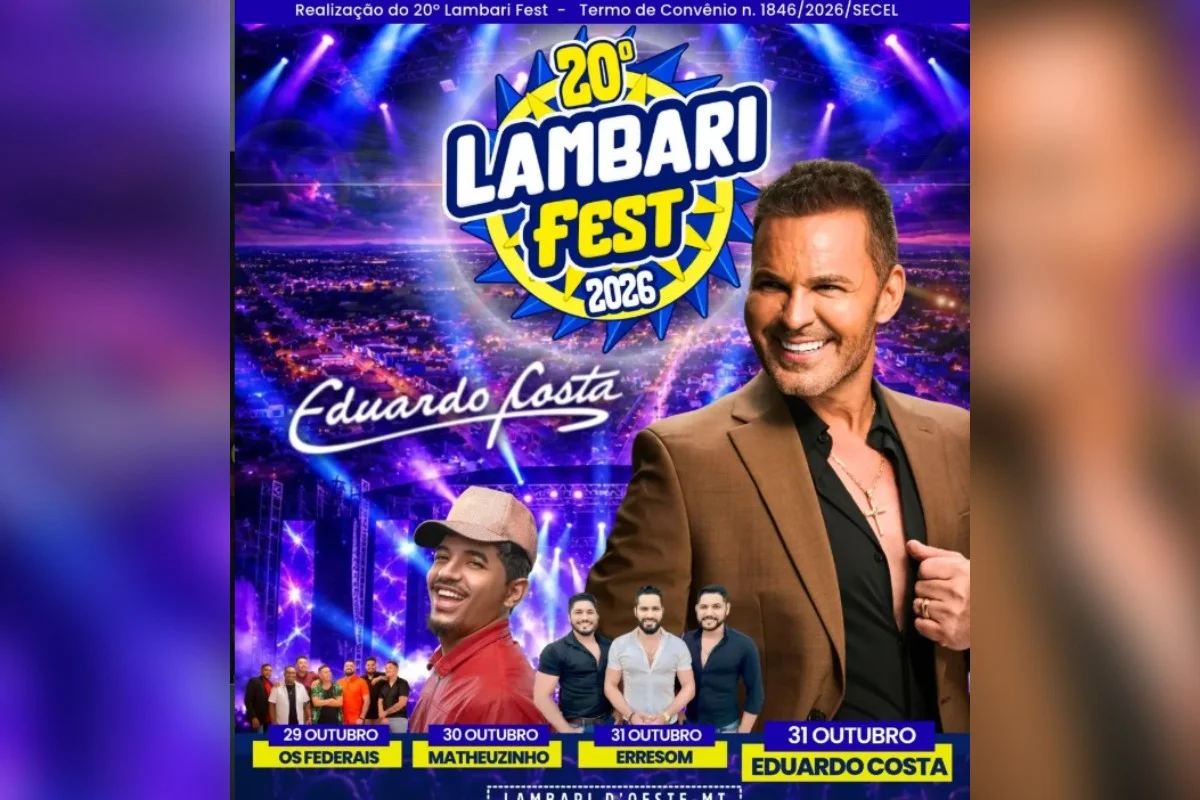 Imagem da matéria: Eduardo Costa: juíza libera show de R$ 620 mil em cidade com 4 mil pessoas